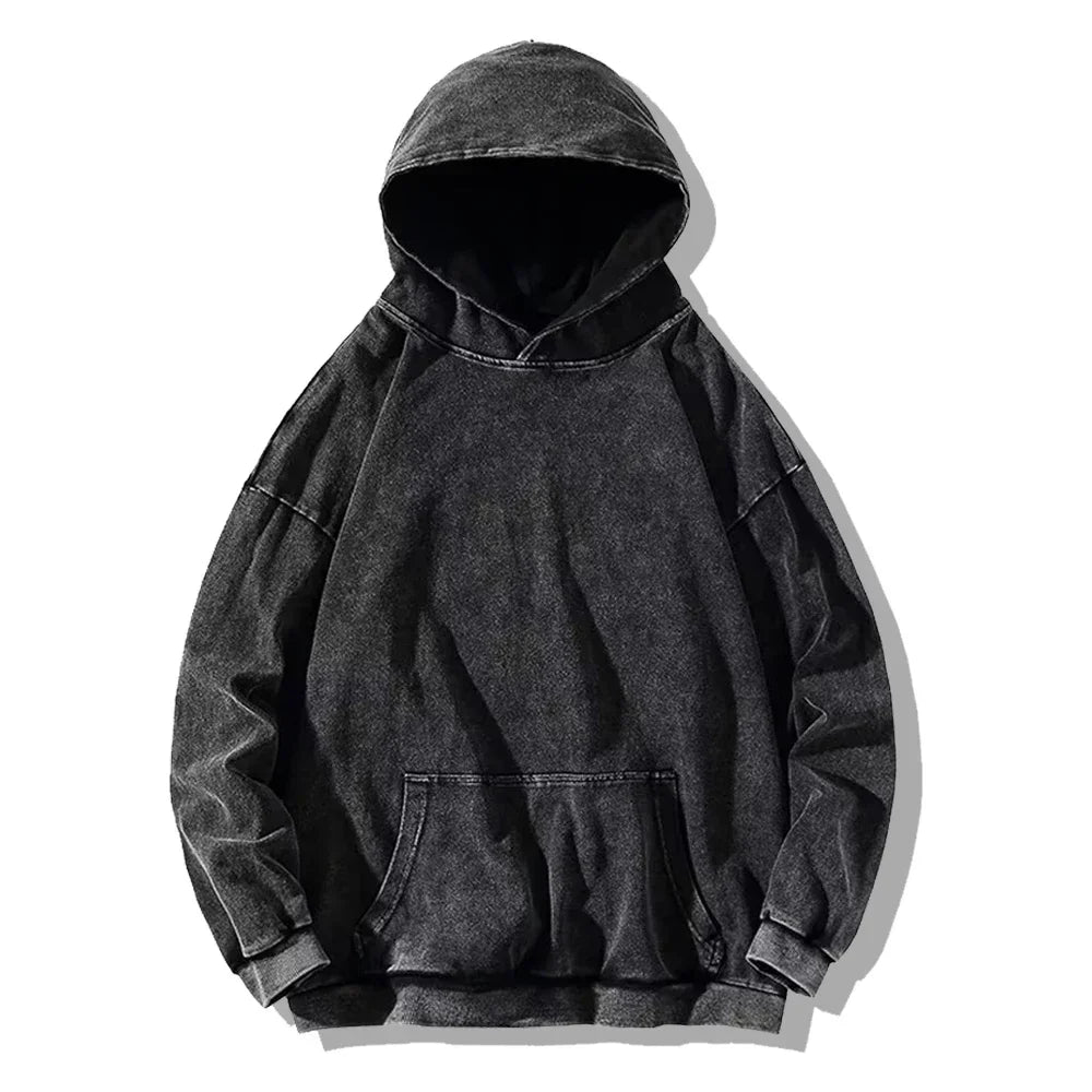 ACID WASHED BLANK HOODIE