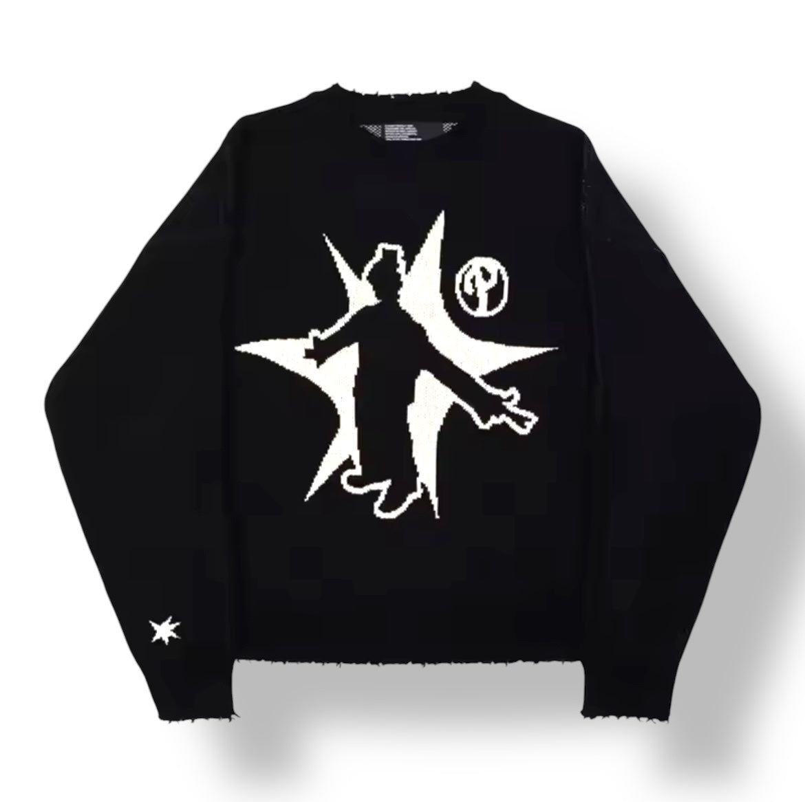 'SPACED OUT' GRAPHIC KNITTED SWEATER