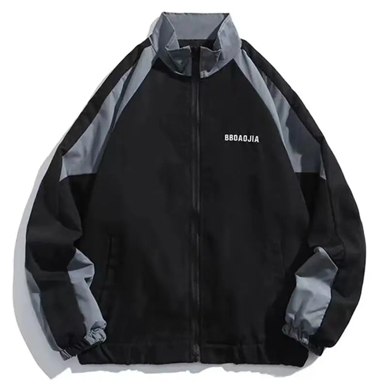 BAGGY VARSITY ZIP UP HOODIE
