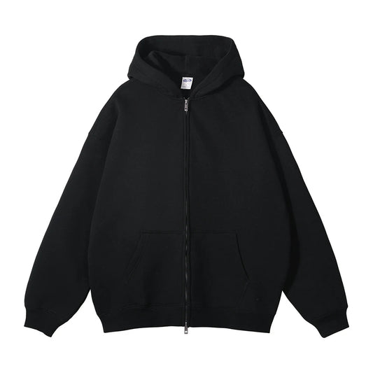 350 GSM HEAVY COTTON ZIP UP HOODIE